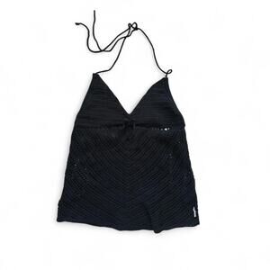 Billabong Black Halter Top, Medium